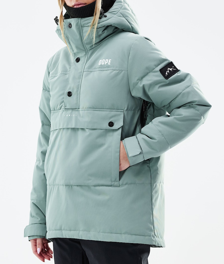 Dope Puffer W 2021 Snowboardjacke Damen Grün | LH3097162
