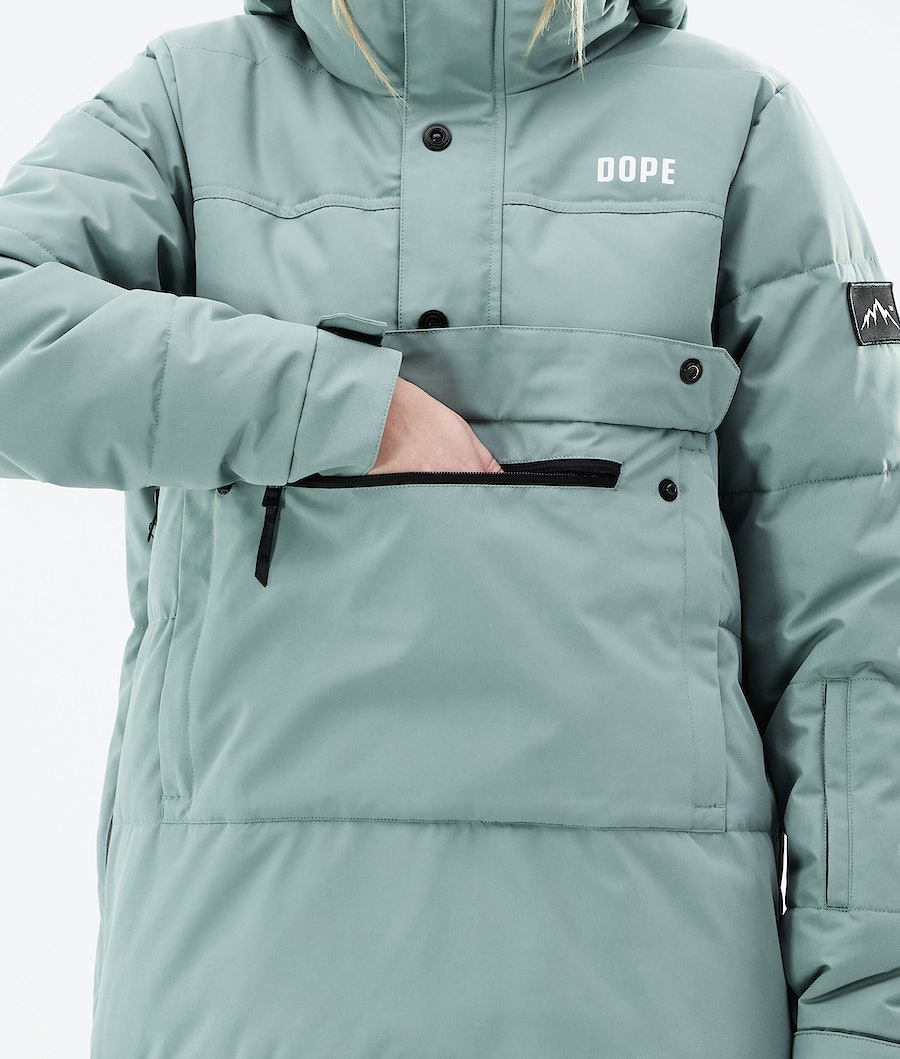 Dope Puffer W 2021 Snowboardjacke Damen Grün | LH3097162
