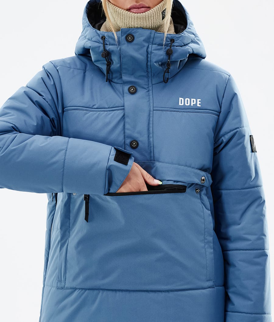 Dope Puffer W Snowboardjacke Damen Blau Grau | WI4651029
