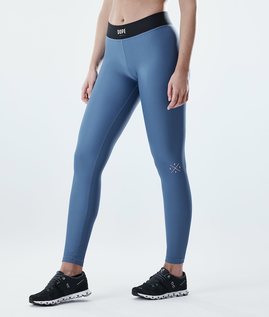 Dope Razor Leggings Damen Blau Grau | UC1693805