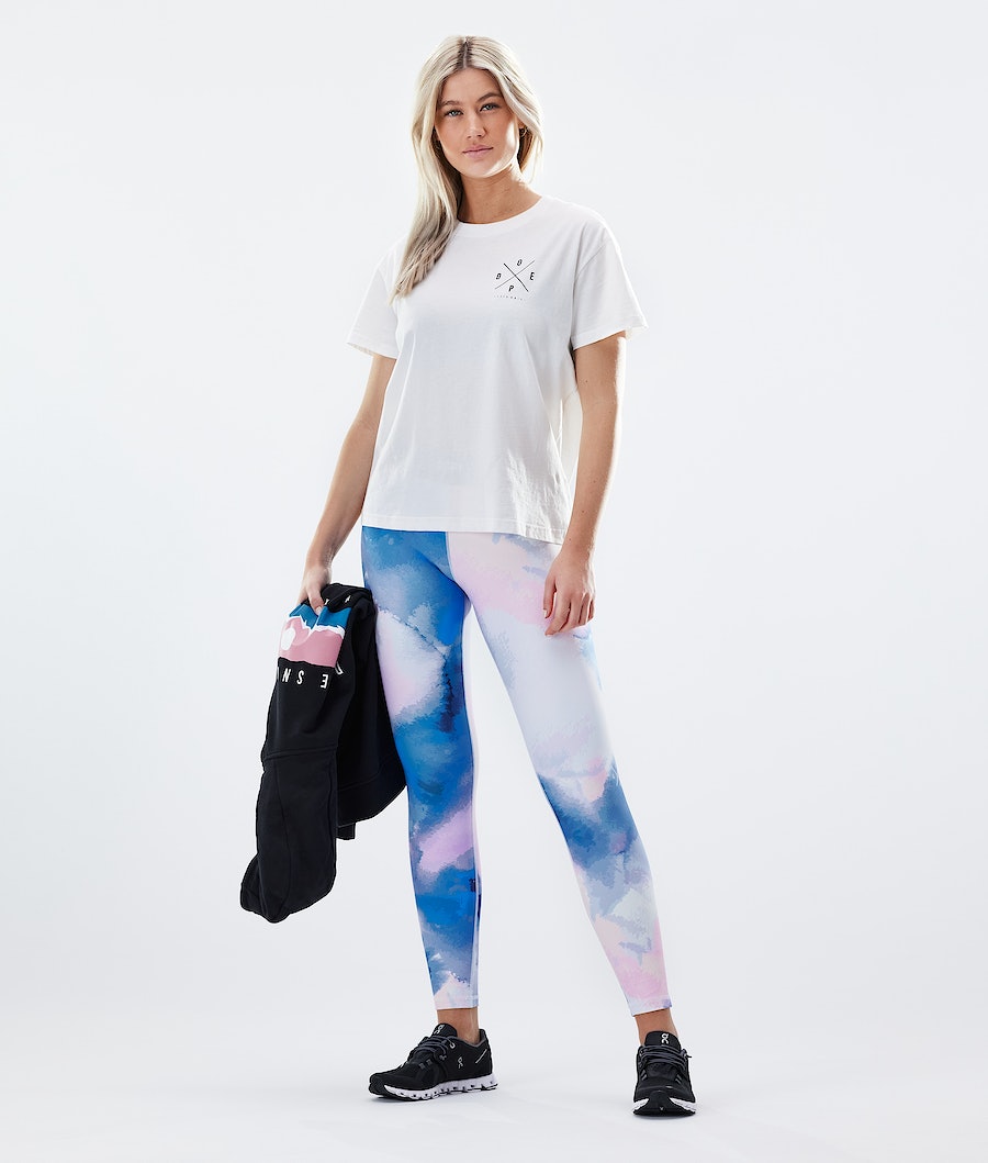 Dope Razor Leggings Damen Blau Rosa | UB9736805