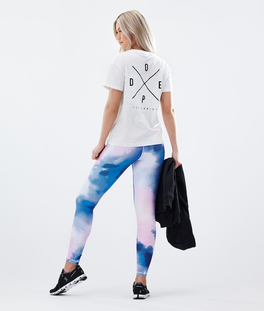 Dope Razor Leggings Damen Blau Rosa | UB9736805