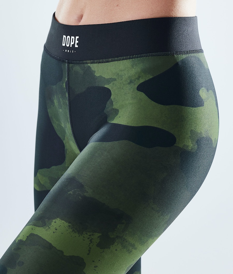 Dope Razor Leggings Damen Grün Camouflage | FA6574398