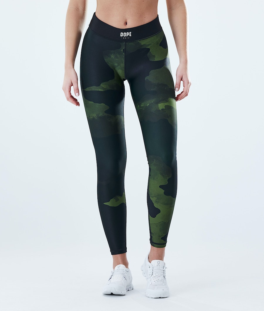Dope Razor Leggings Damen Grün Camouflage | FA6574398