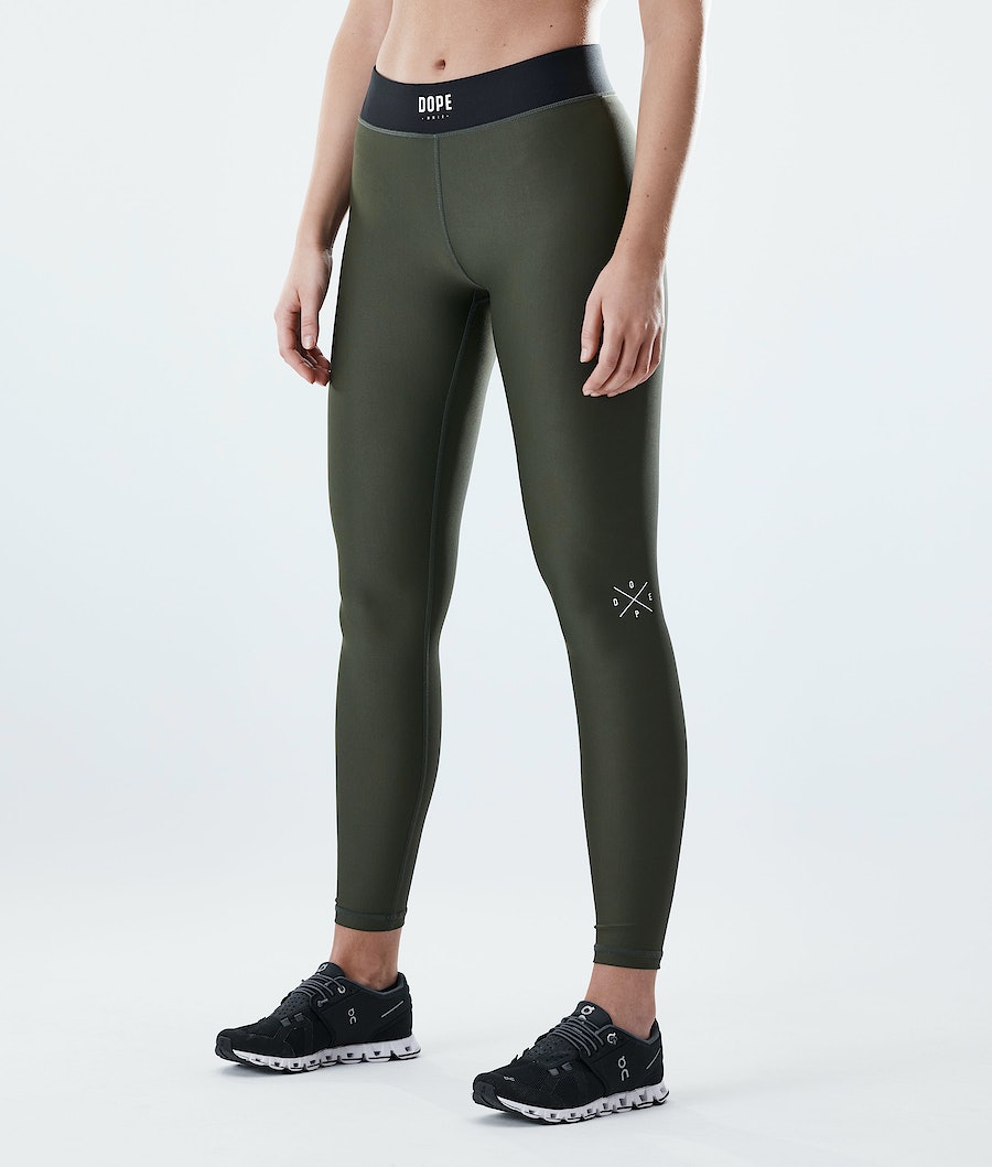 Dope Razor Leggings Damen Olivgrün Grün | YO2650491