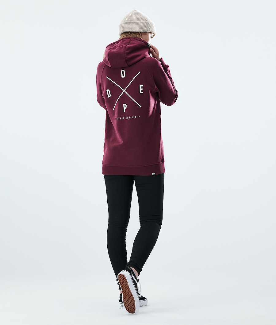 Dope Regular 2X-UP Hoodie Damen Bordeaux | EZ6047153