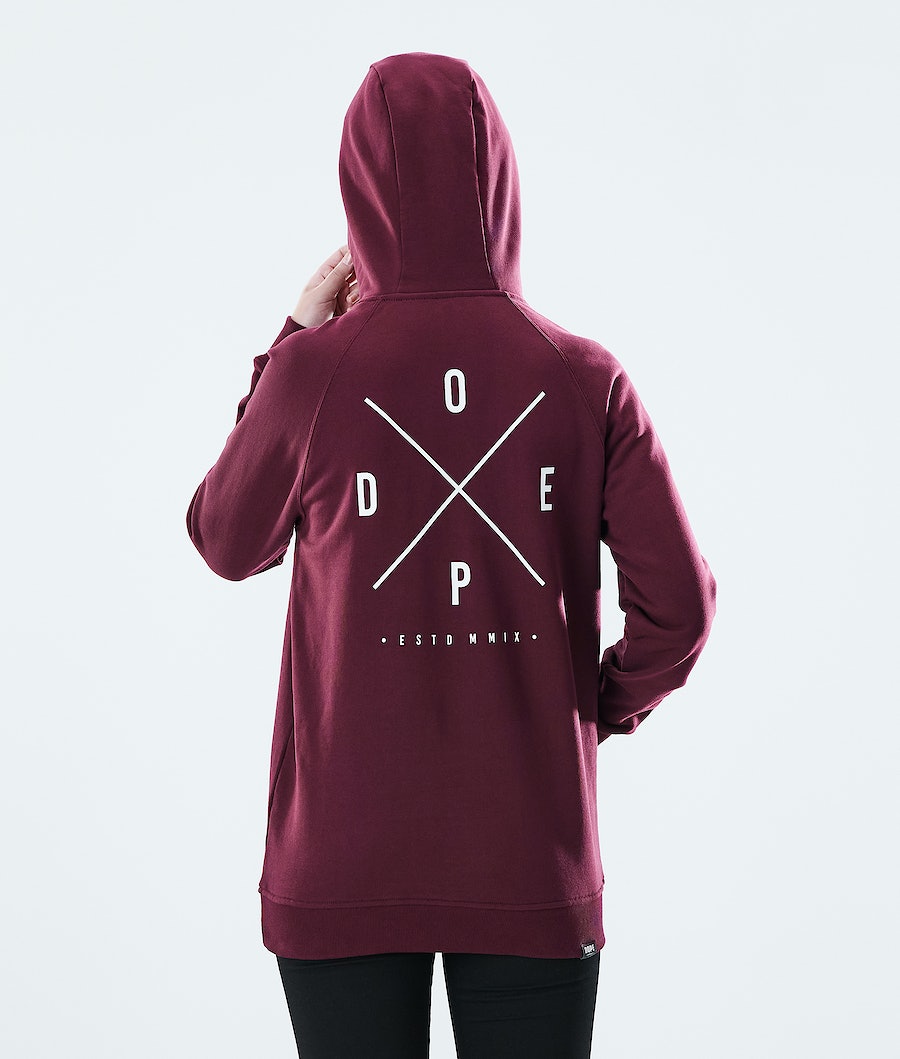 Dope Regular 2X-UP Hoodie Damen Bordeaux | EZ6047153