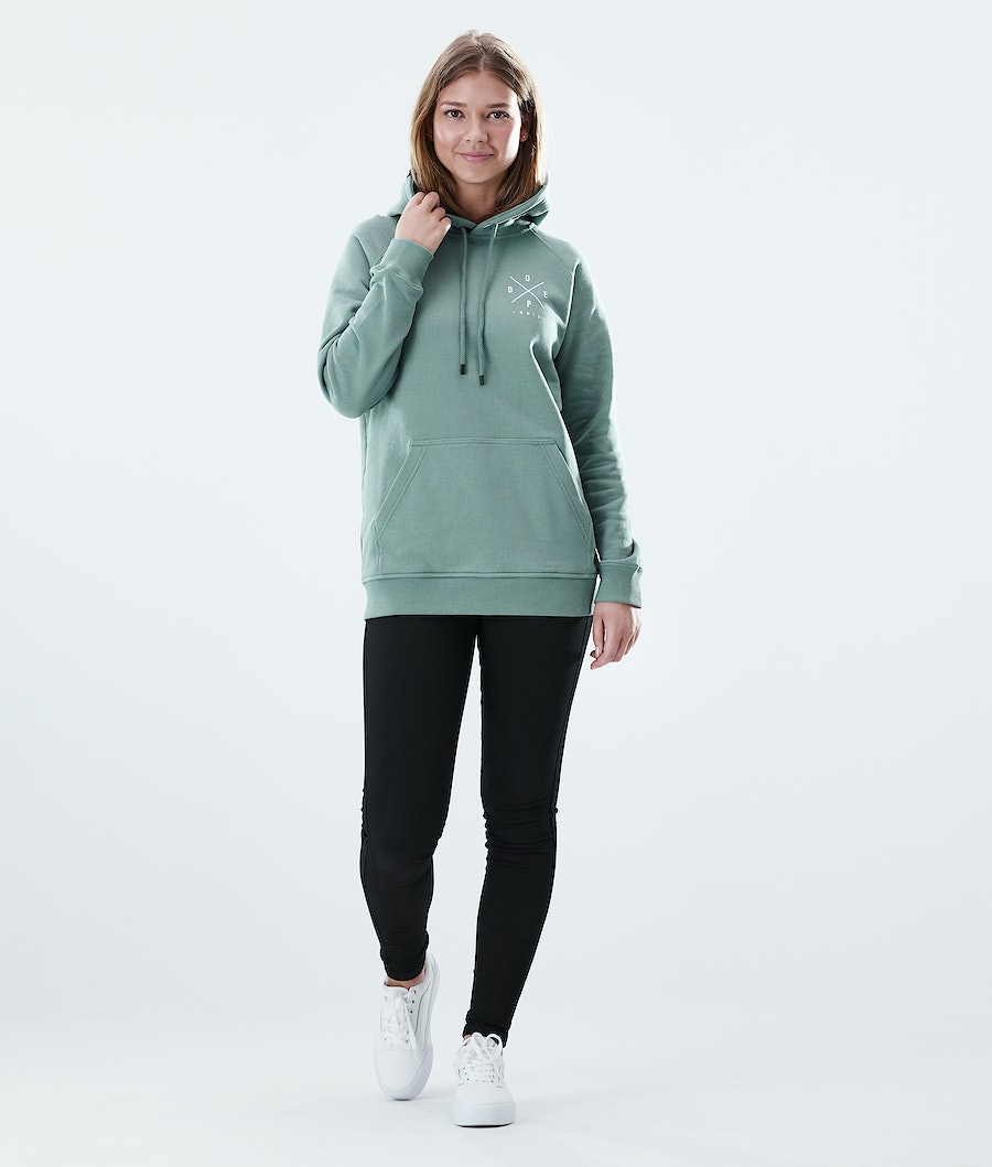 Dope Regular 2X-UP Hoodie Damen Grün | VX1354869