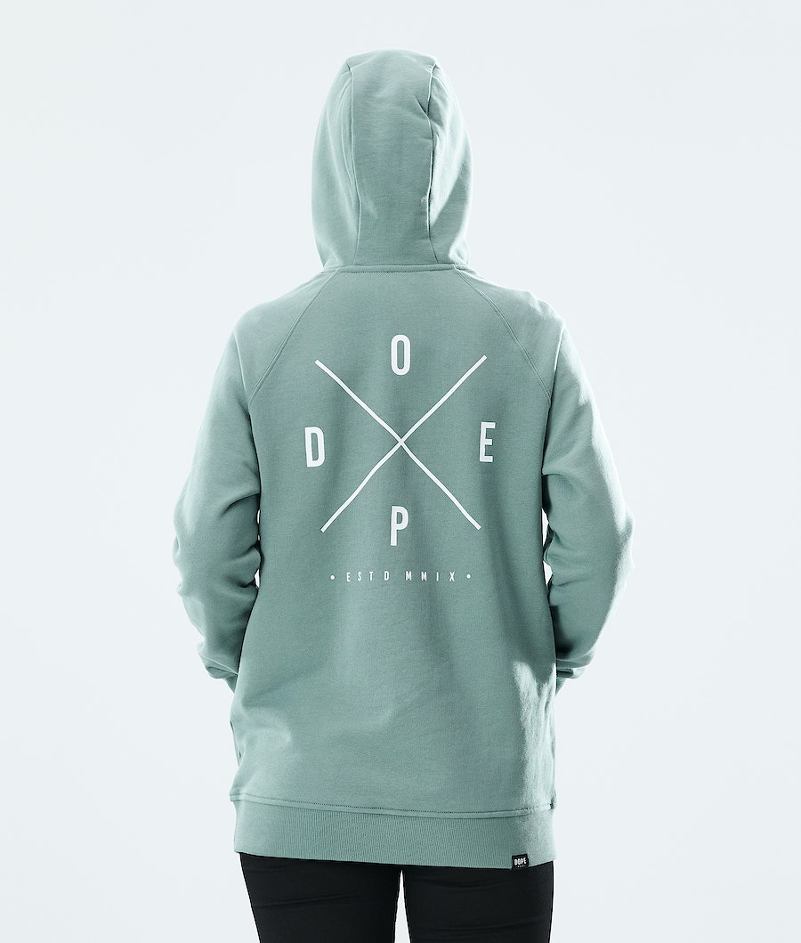Dope Regular 2X-UP Hoodie Damen Grün | VX1354869