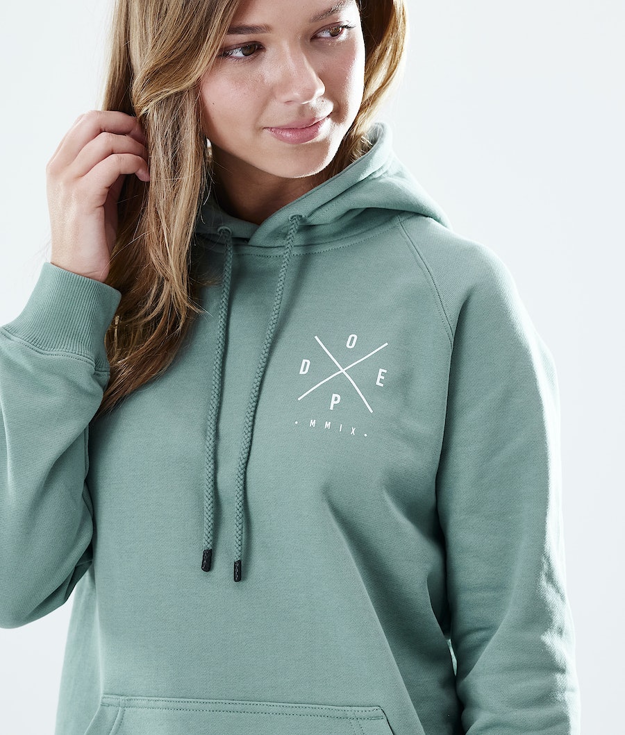 Dope Regular 2X-UP Hoodie Damen Grün | VX1354869