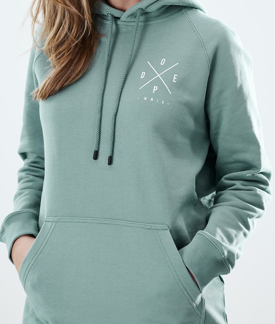Dope Regular 2X-UP Hoodie Damen Grün | VX1354869