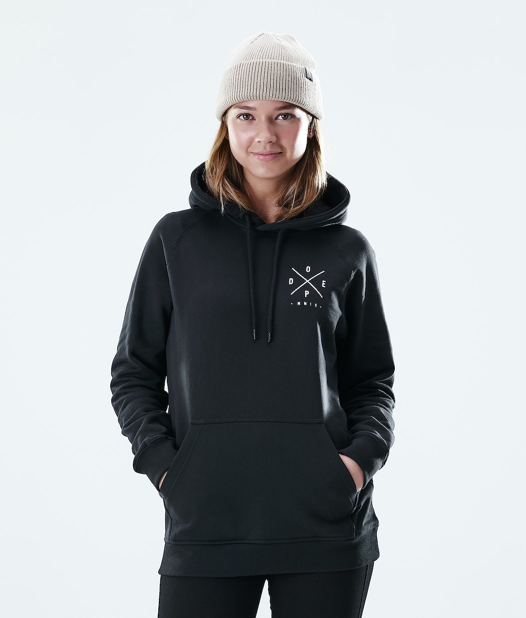 Dope Regular 2X-UP Hoodie Damen Schwarz | FI9503647