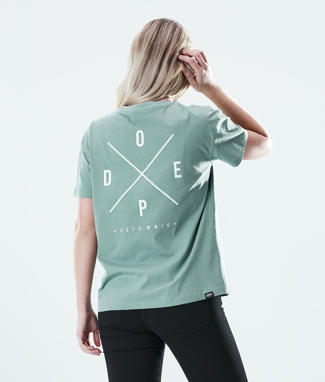Dope Regular 2X-UP T-Shirts Damen Grün | UA0475316