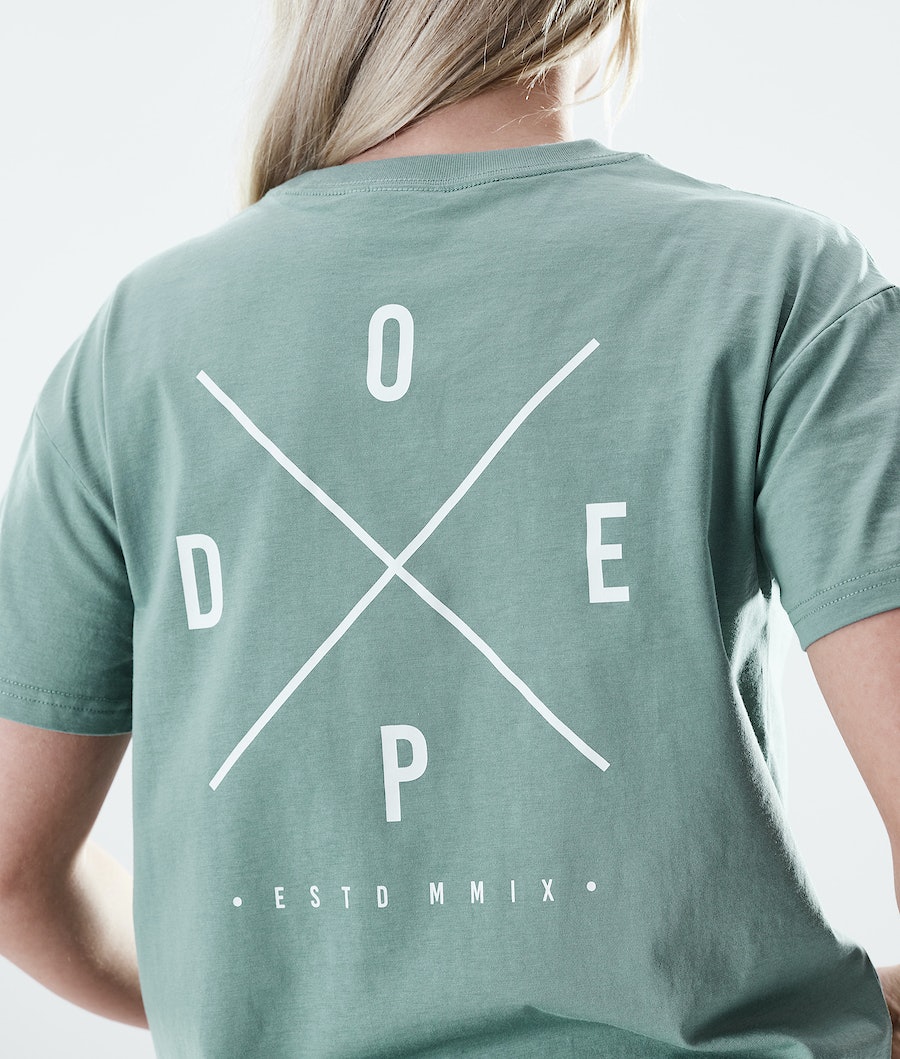 Dope Regular 2X-UP T-Shirts Damen Grün | UA0475316