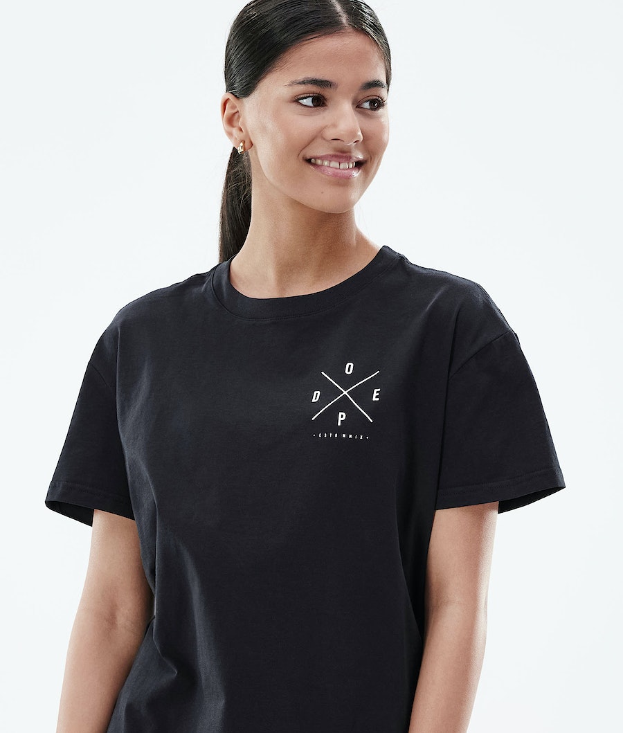 Dope Regular 2X-UP T-Shirts Damen Schwarz | CE8312495