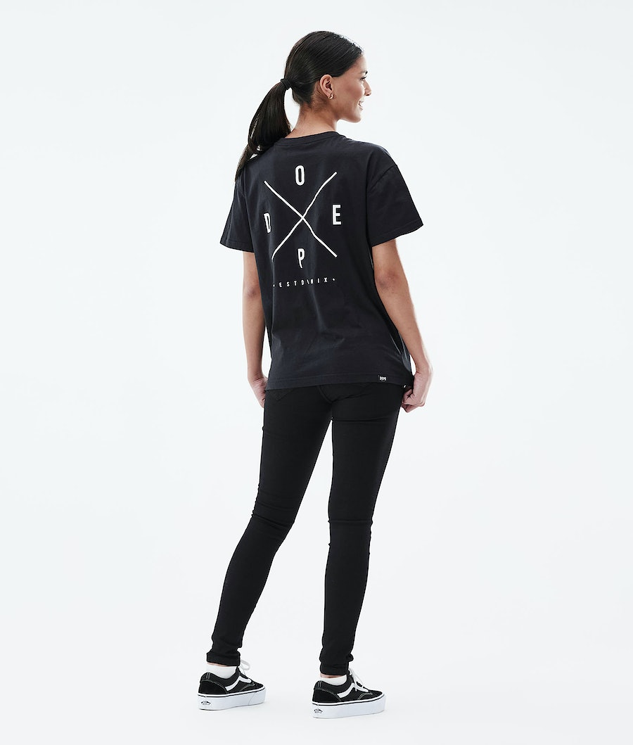 Dope Regular 2X-UP T-Shirts Damen Schwarz | CE8312495