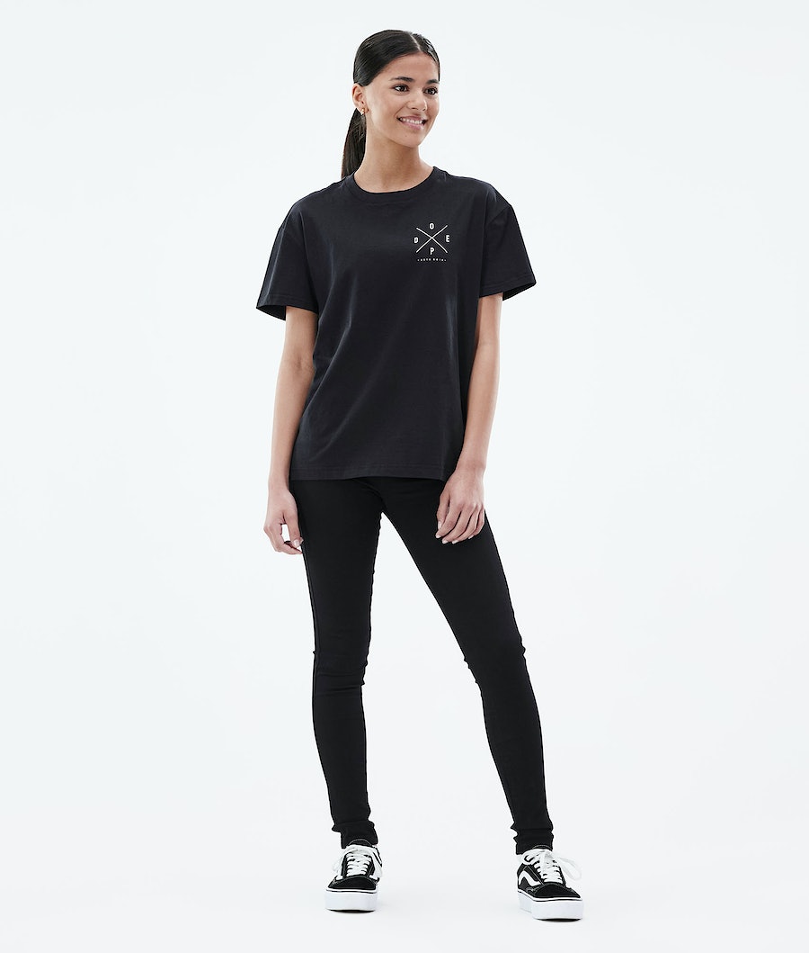 Dope Regular 2X-UP T-Shirts Damen Schwarz | CE8312495