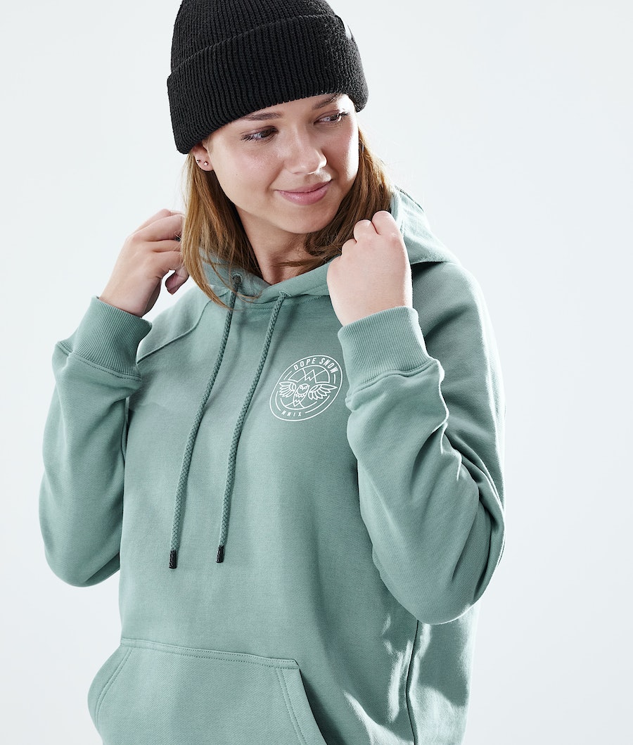 Dope Regular Beak Hoodie Damen Grün | MY1764928