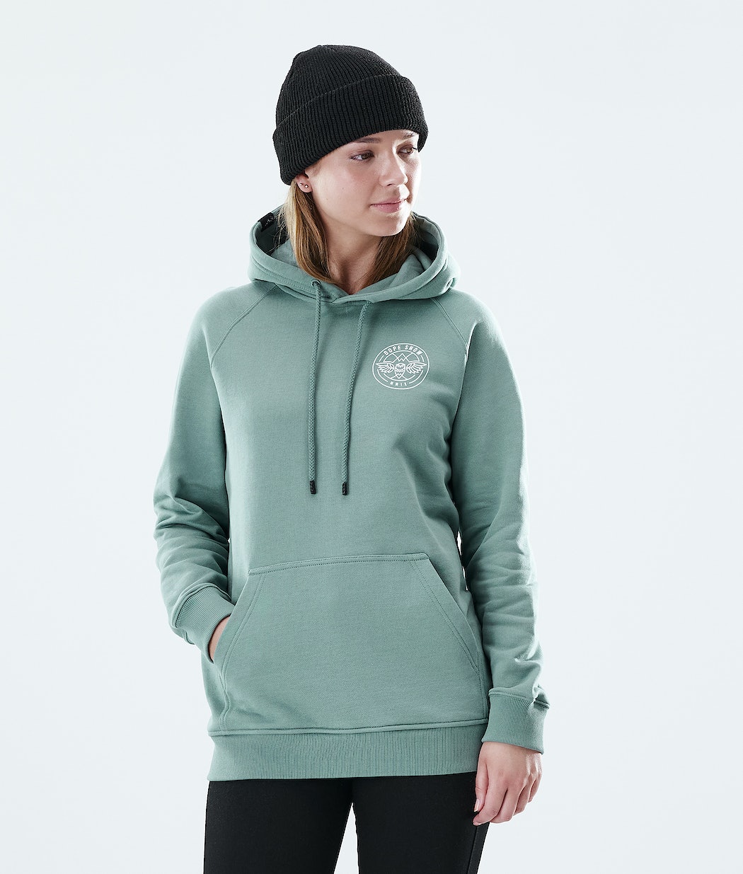 Dope Regular Beak Hoodie Damen Grün | MY1764928