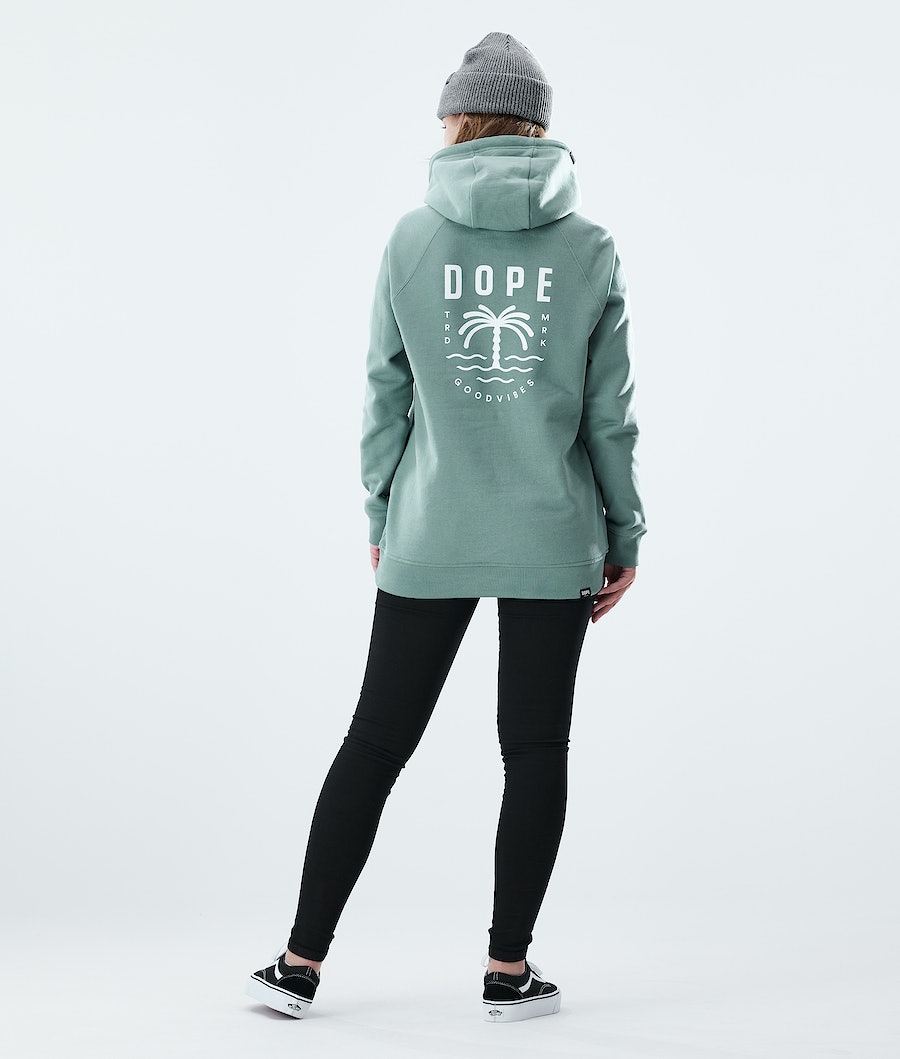 Dope Regular Palm Hoodie Damen Grün | EF6841059