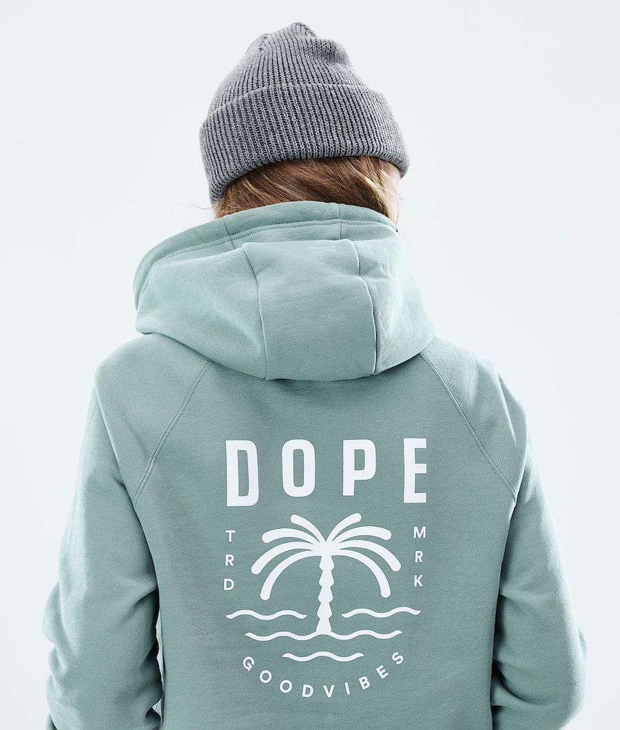 Dope Regular Palm Hoodie Damen Grün | EF6841059