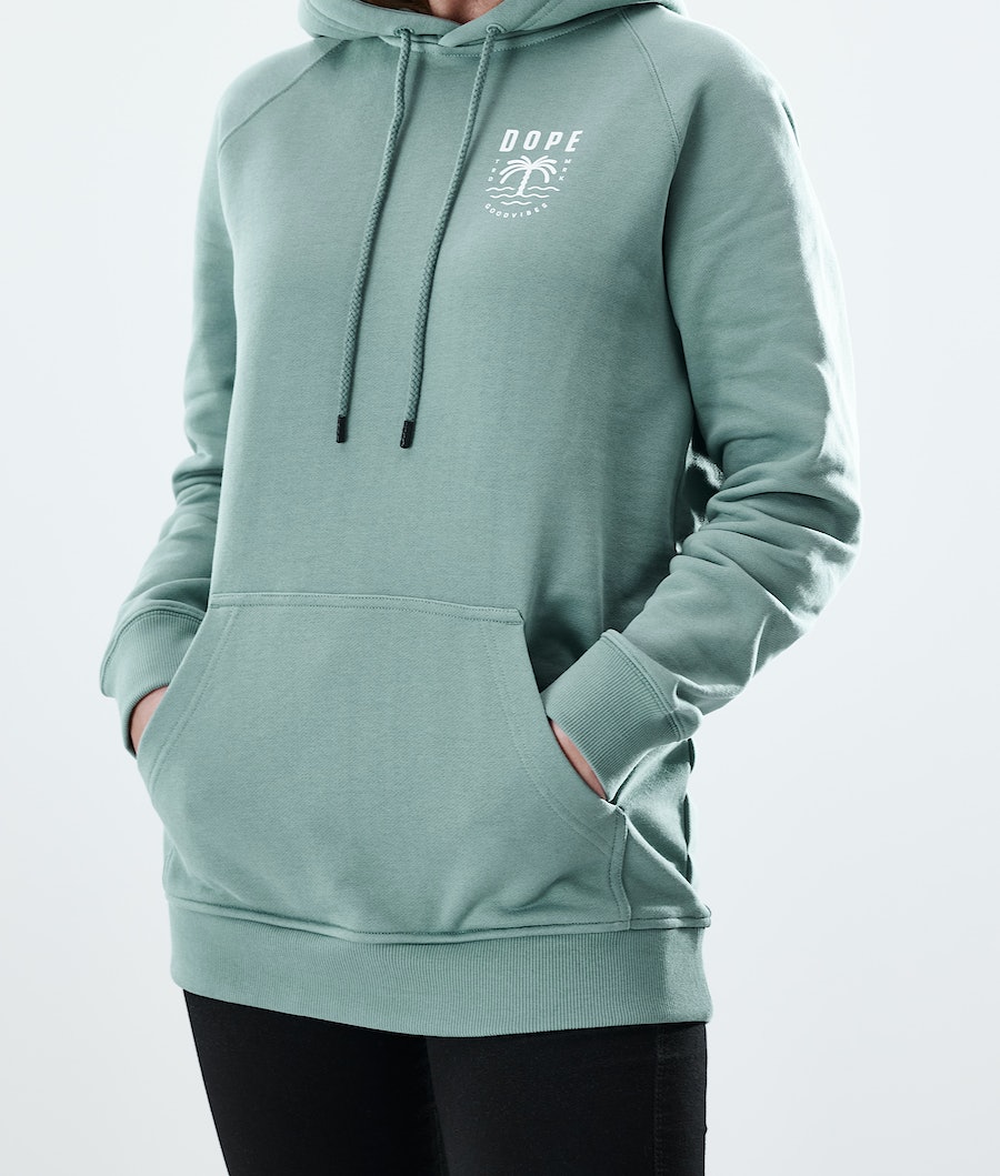 Dope Regular Palm Hoodie Damen Grün | EF6841059