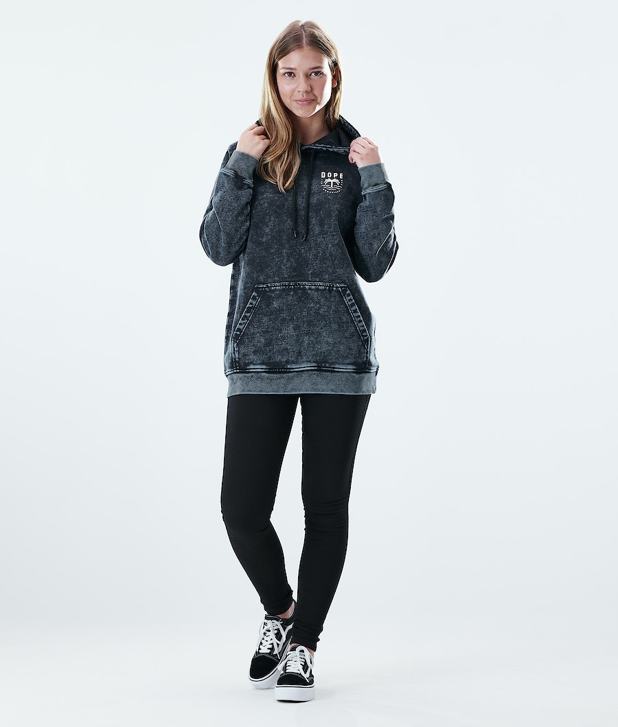 Dope Regular Palm Hoodie Damen Schwarz | LU7643019