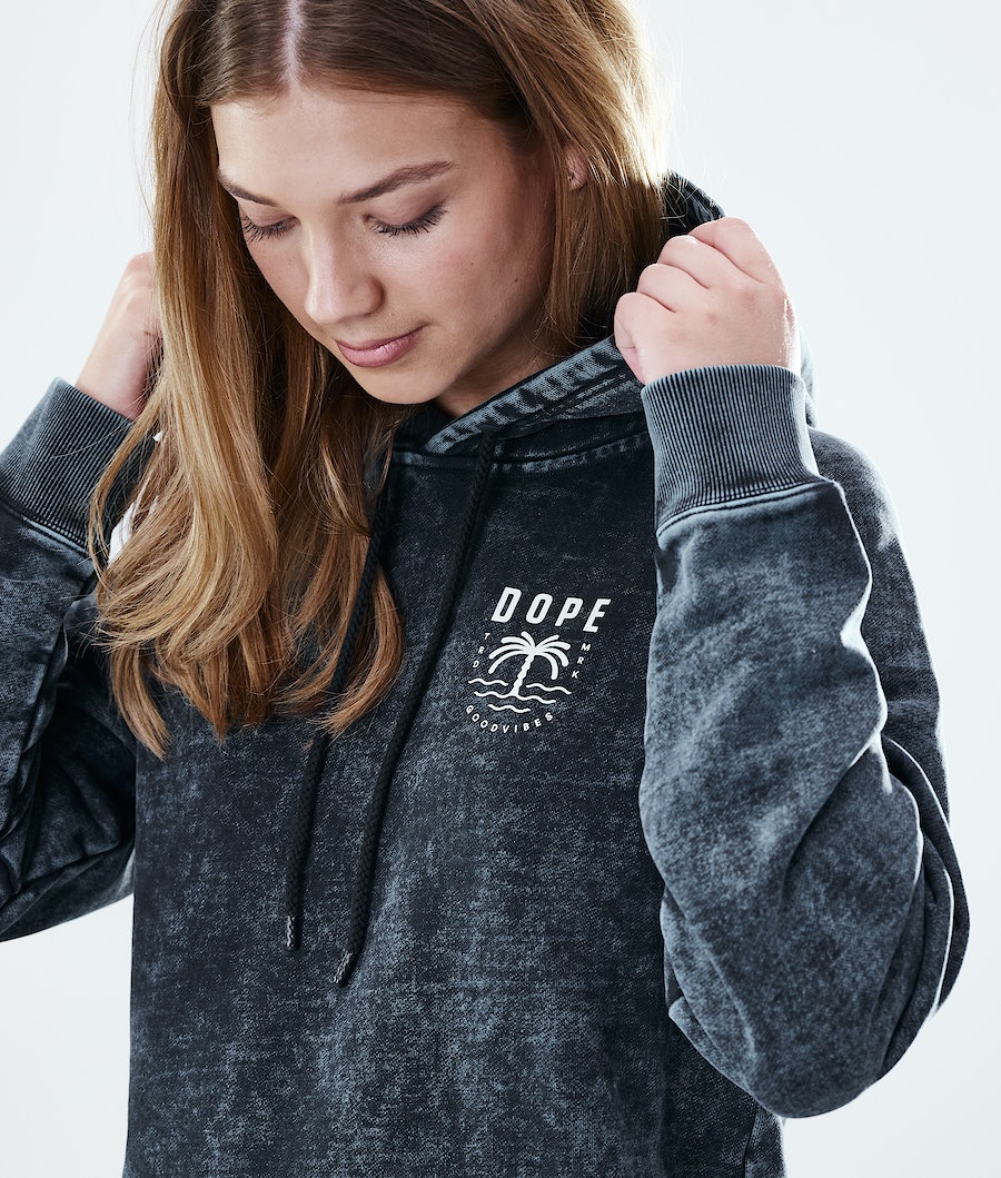 Dope Regular Palm Hoodie Damen Schwarz | LU7643019