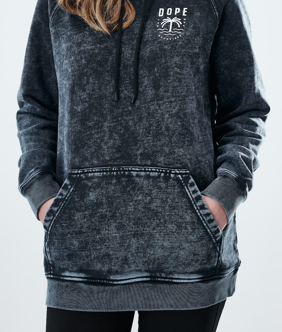 Dope Regular Palm Hoodie Damen Schwarz | LU7643019