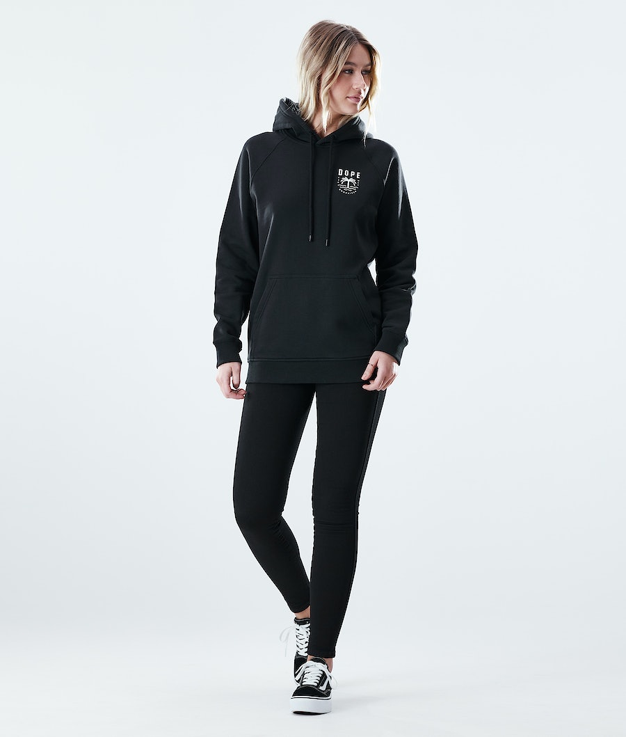 Dope Regular Palm Hoodie Damen Schwarz | WN0512948