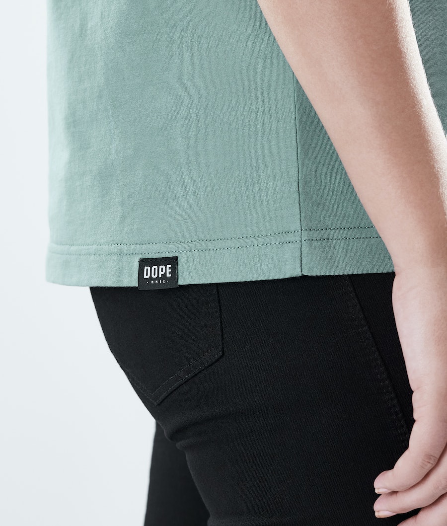 Dope Regular Palm T-Shirts Damen Grün | SD7198523