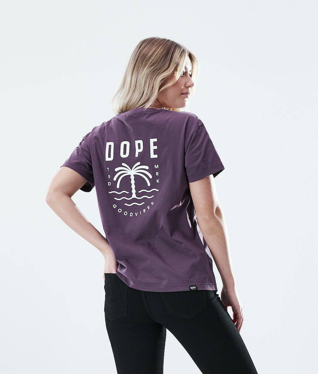 Dope Regular Palm T-Shirts Damen Lila | TJ8561709