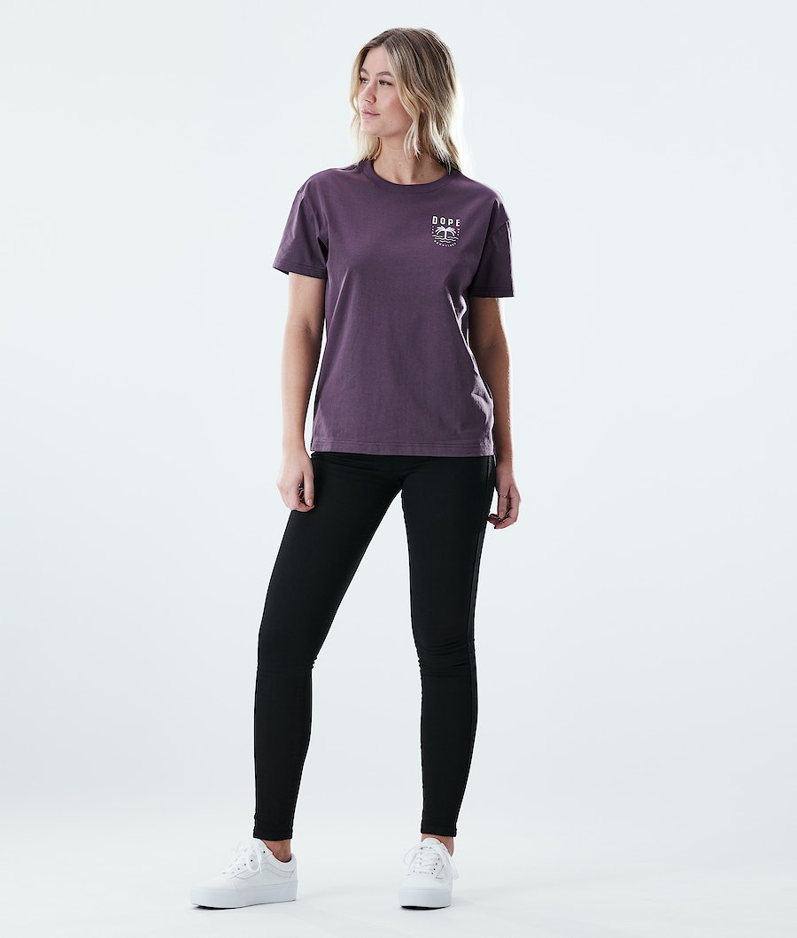Dope Regular Palm T-Shirts Damen Lila | TJ8561709