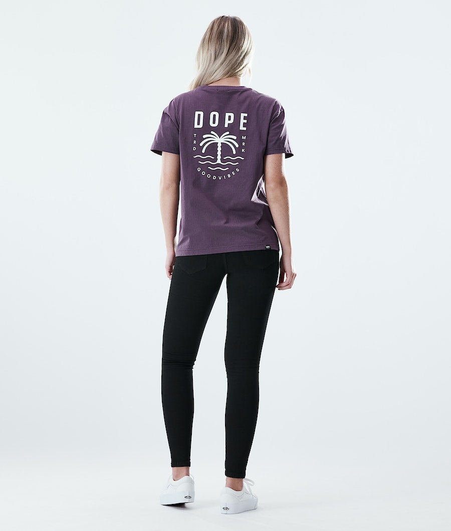 Dope Regular Palm T-Shirts Damen Lila | TJ8561709