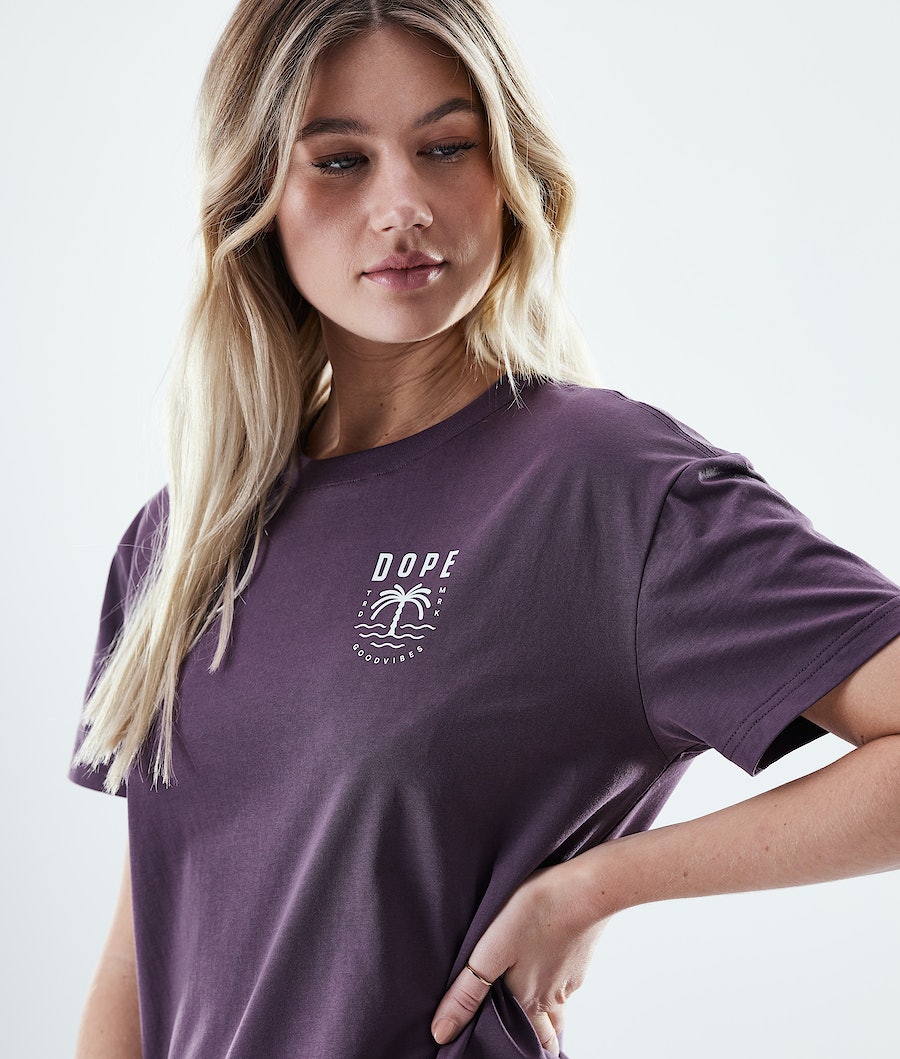 Dope Regular Palm T-Shirts Damen Lila | TJ8561709