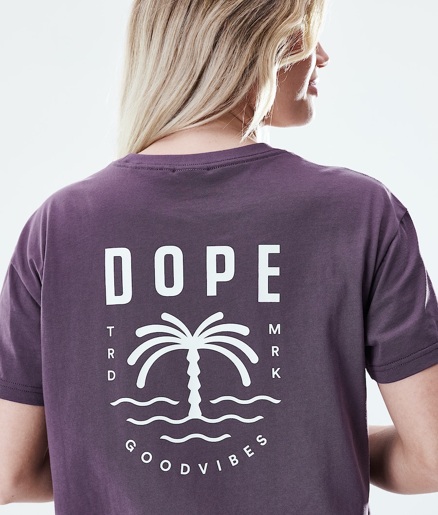Dope Regular Palm T-Shirts Damen Lila | TJ8561709