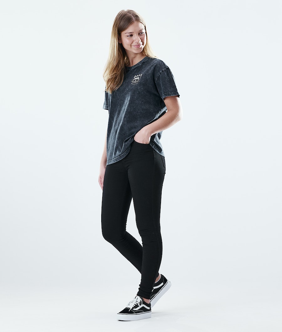 Dope Regular Palm T-Shirts Damen Schwarz | NG8135792