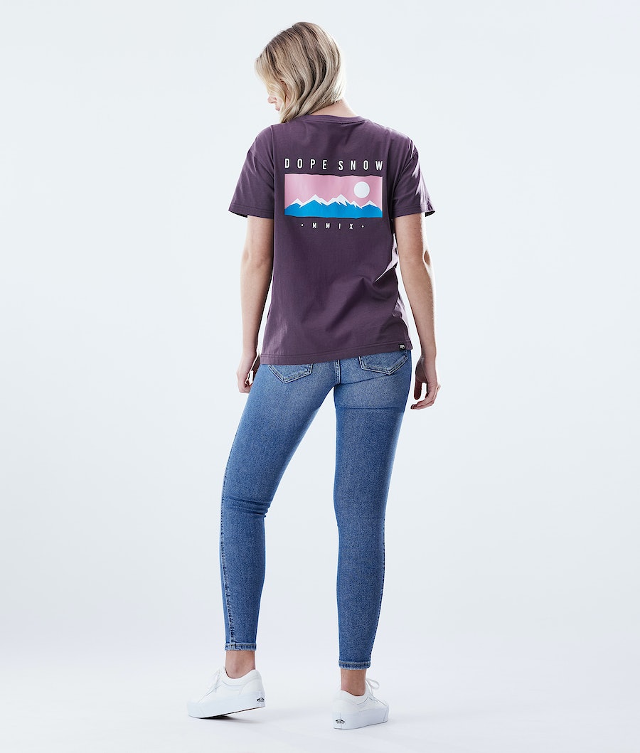 Dope Regular Range T-Shirts Damen Lila | QA6918574