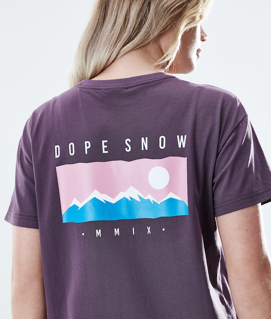 Dope Regular Range T-Shirts Damen Lila | QA6918574