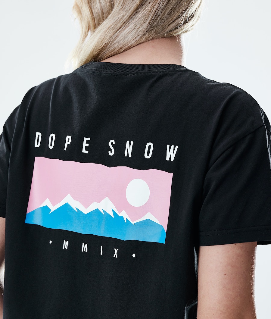 Dope Regular Range T-Shirts Damen Schwarz | JB6907231