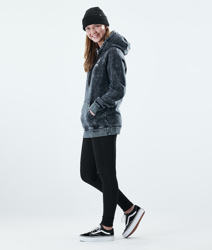 Dope Regular Rose Hoodie Damen Schwarz | TY6208451
