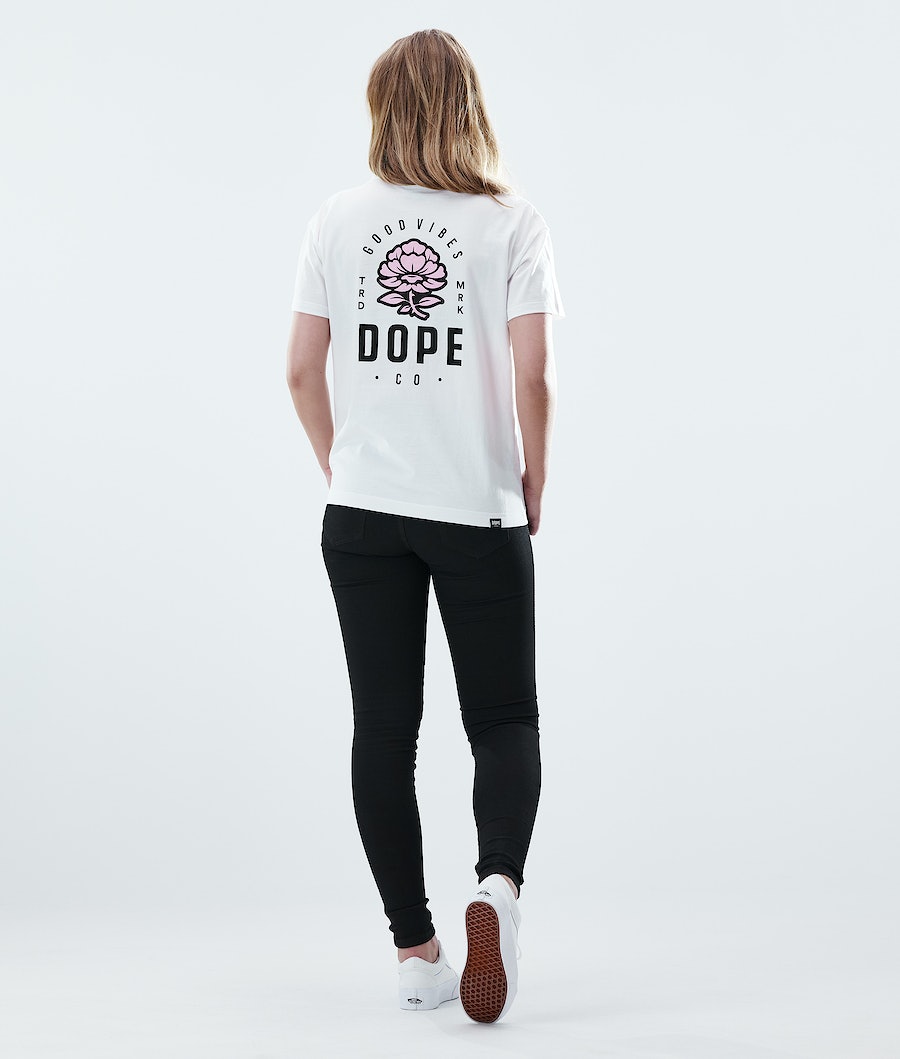 Dope Regular Rose T-Shirts Damen Weiß | RZ5318207