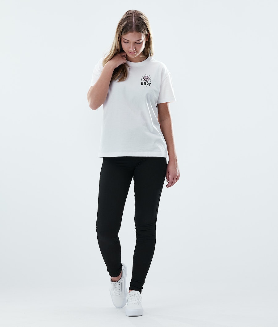 Dope Regular Rose T-Shirts Damen Weiß | RZ5318207