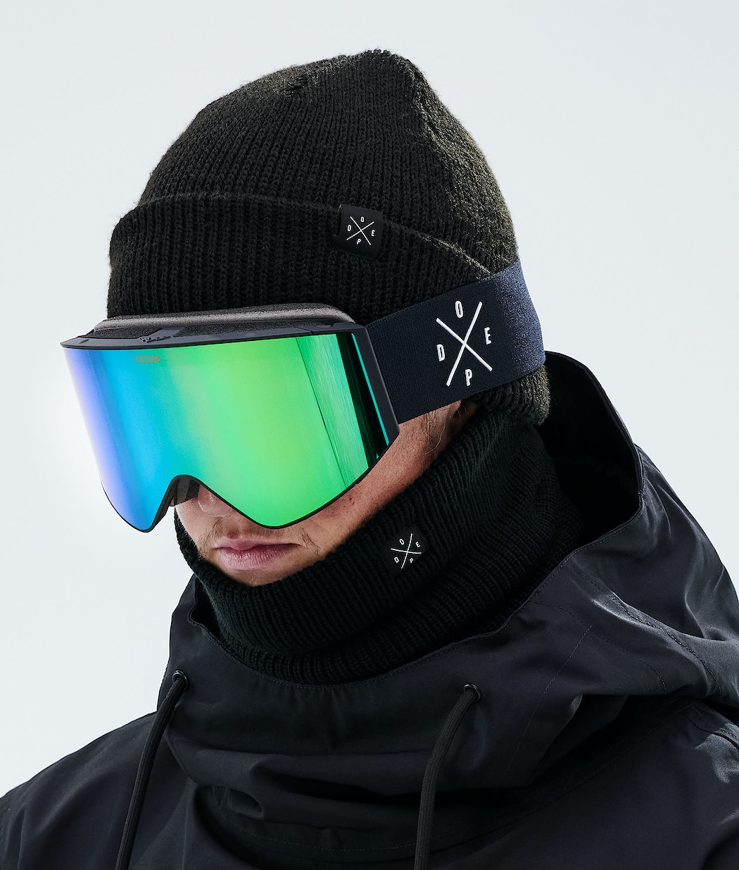 Dope Sight Skibrille Herren Schwarz Grün | KJ1490567