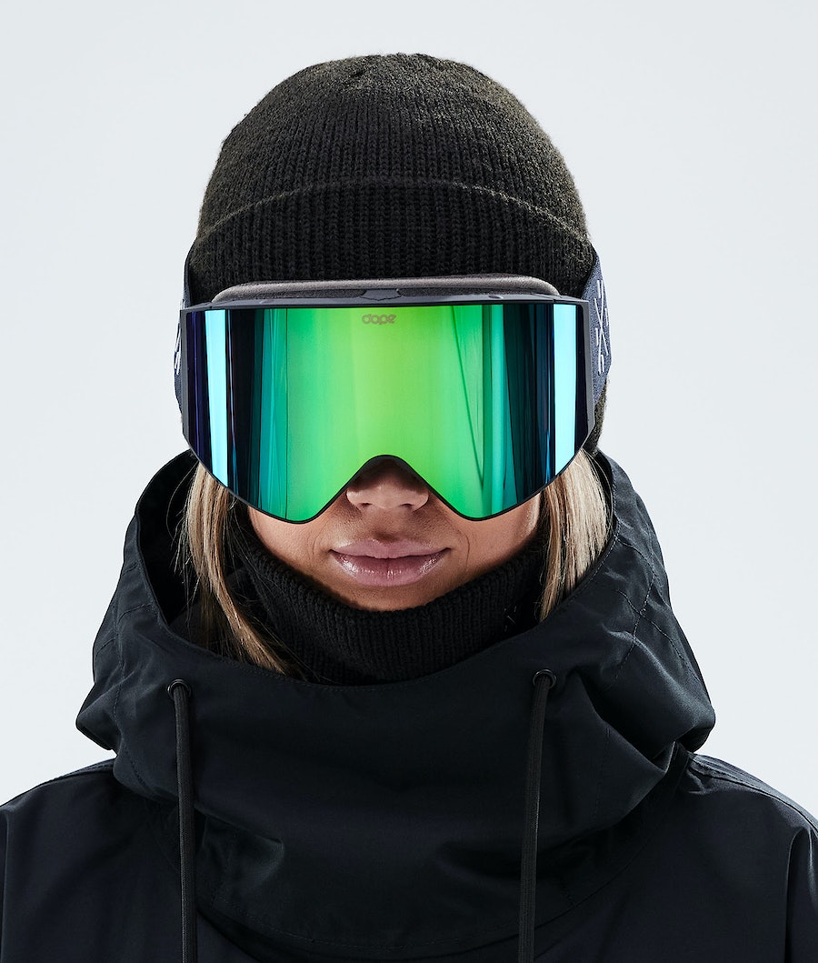 Dope Sight Skibrille Herren Schwarz Grün | KJ1490567