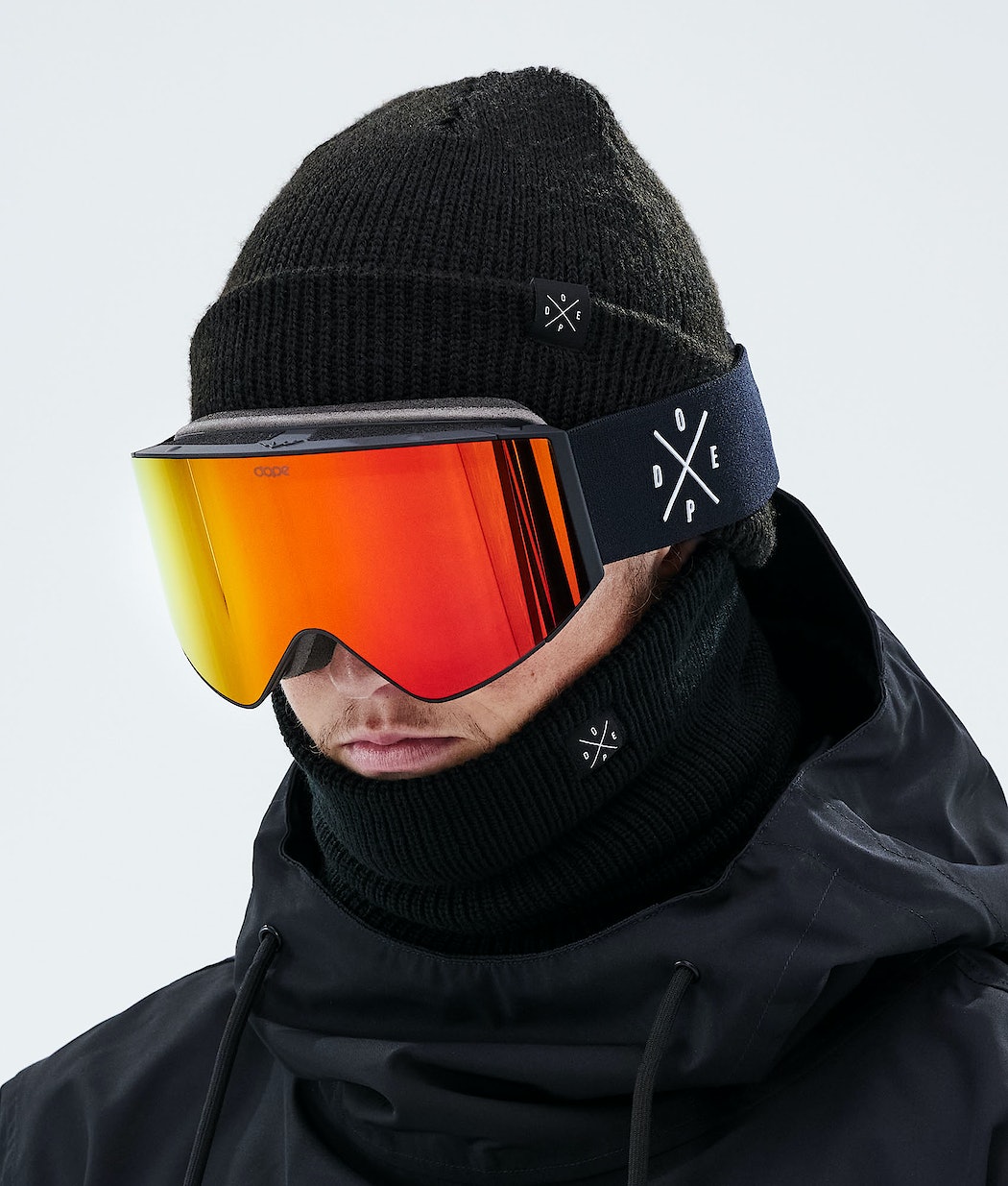 Dope Sight Skibrille Herren Schwarz Rot | EP8763409