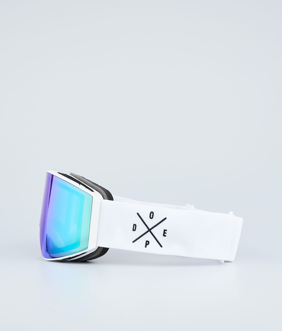 Dope Sight Skibrille Herren Weiß Grün | VL9527130