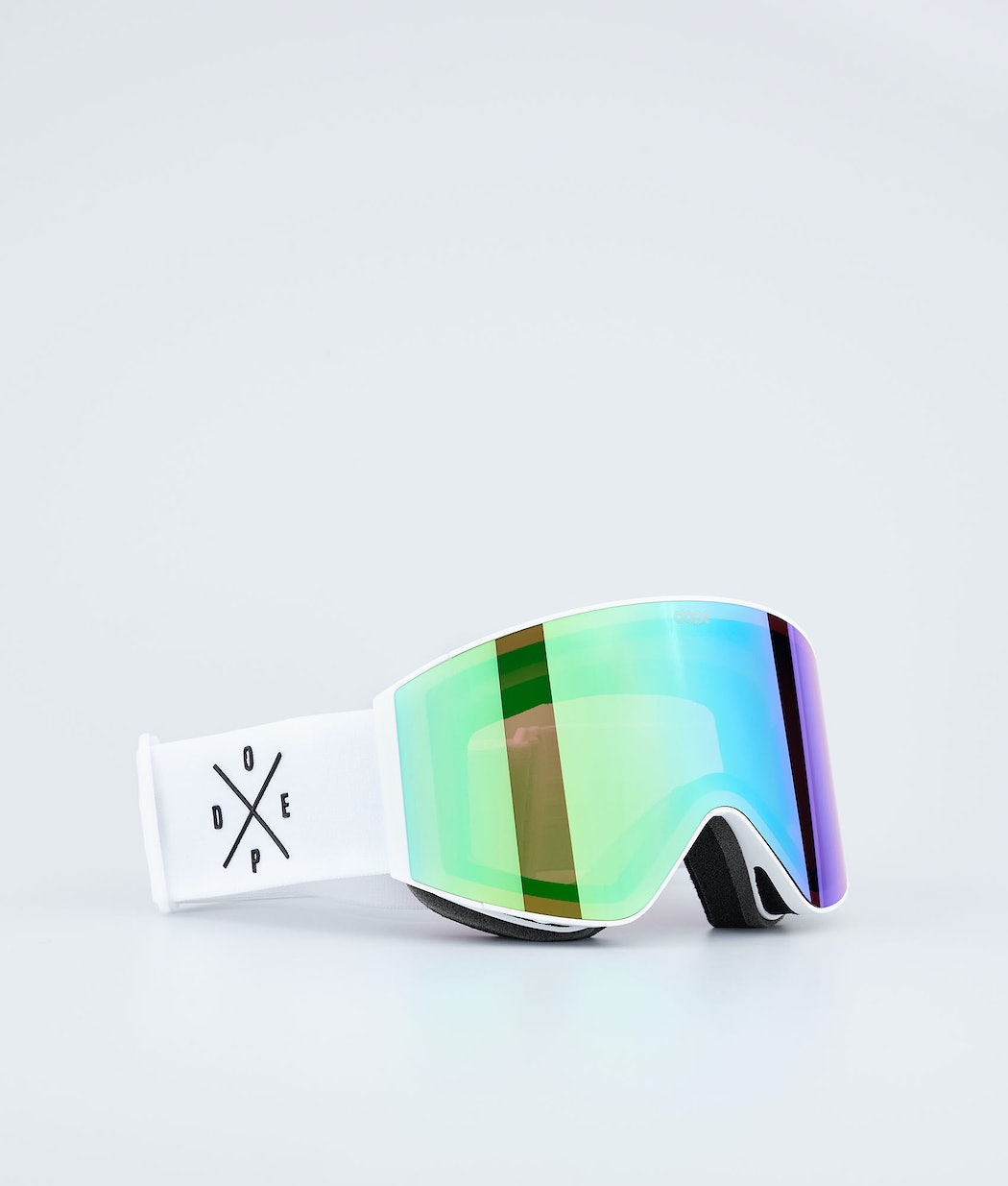 Dope Sight Skibrille Herren Weiß Grün | VL9527130