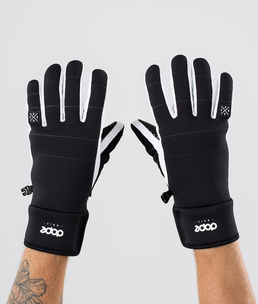 Dope Signet Skihandschuhe Herren Schwarz Weiß | VB7013684