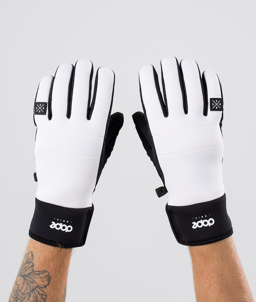 Dope Signet Skihandschuhe Herren Weiß Schwarz | WU4267308